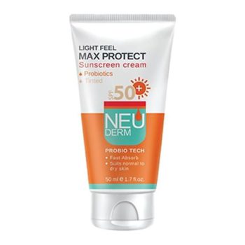 ضد آفتاب مکس پروتکت رنگی مناسب انواع پوست SPF 50 نئودرم